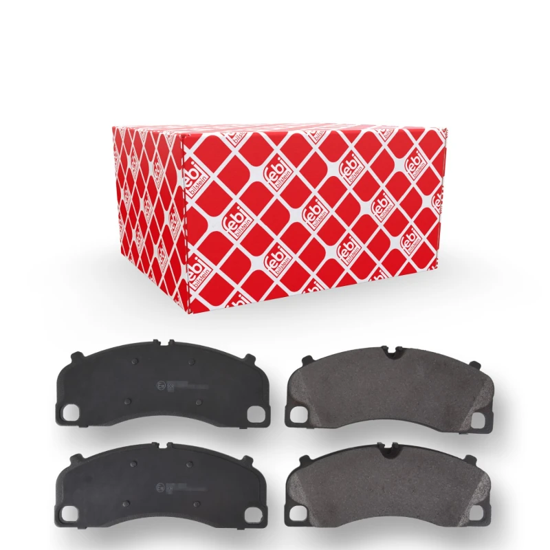 Image of FEBI BILSTEIN 116259 Brake pad set Front Axle, prepared for wear warning indicator Brake Pad Set,disc brake (402)