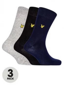 Image of Lyle & Scott Angus 3 Pack Sock - Multi