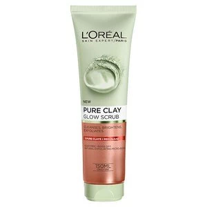Image of LOreal Paris Pure Clay Glow Scrub 150ml