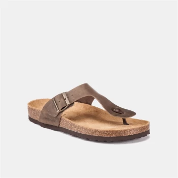 Image of lumberjack Flops Men Brown Pelle - Leather