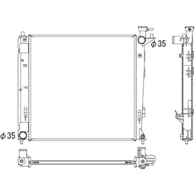 Image of Engine radiator DIEDERICHS DCM3721
