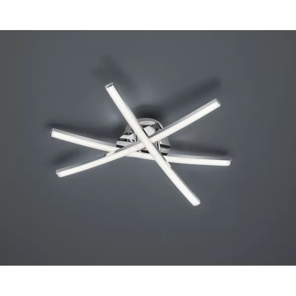 image of Capella Modern LED Semi Flush Light Chrome 3000K