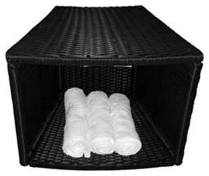 image of Canadian Spa Company Rattan Storage Table Bar Stool