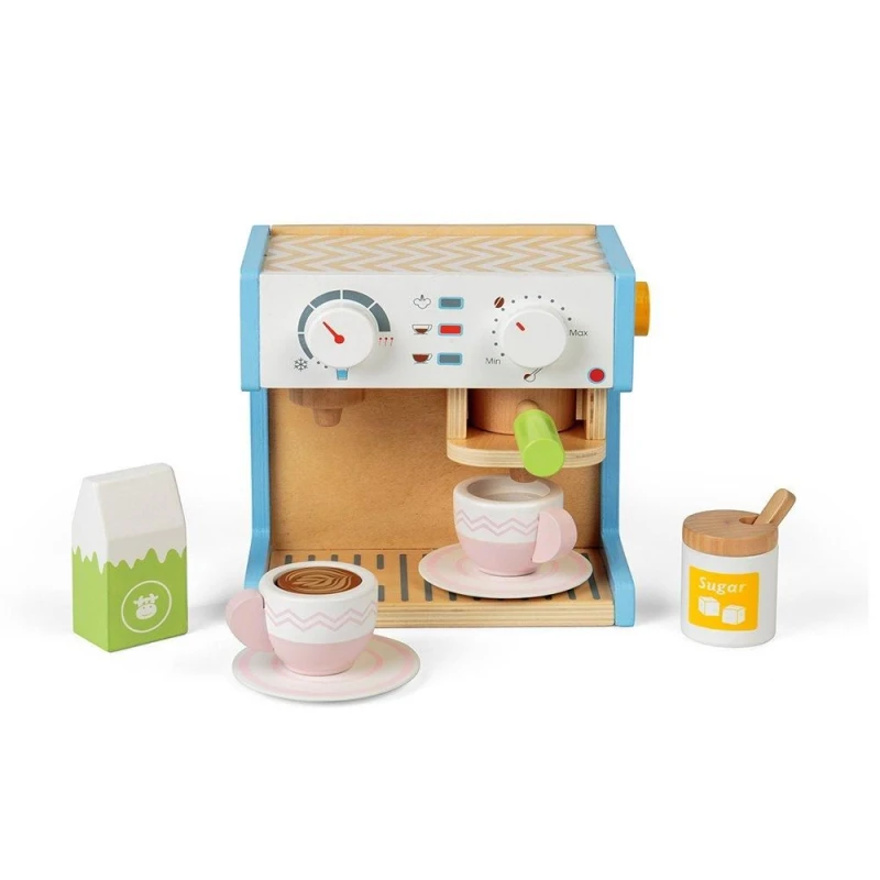 Image of Bigjigs Toys Wooden Espresso Coffee Maker Multi