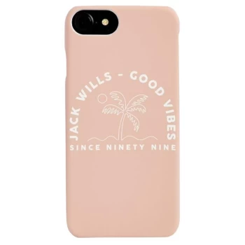 image of Jack Wills Flint Good Vibes iPhone 6/6S/7/8 Case - Pink