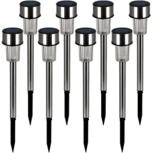 Image of Pathway Light 8Pcs Stainless Steel 31cm