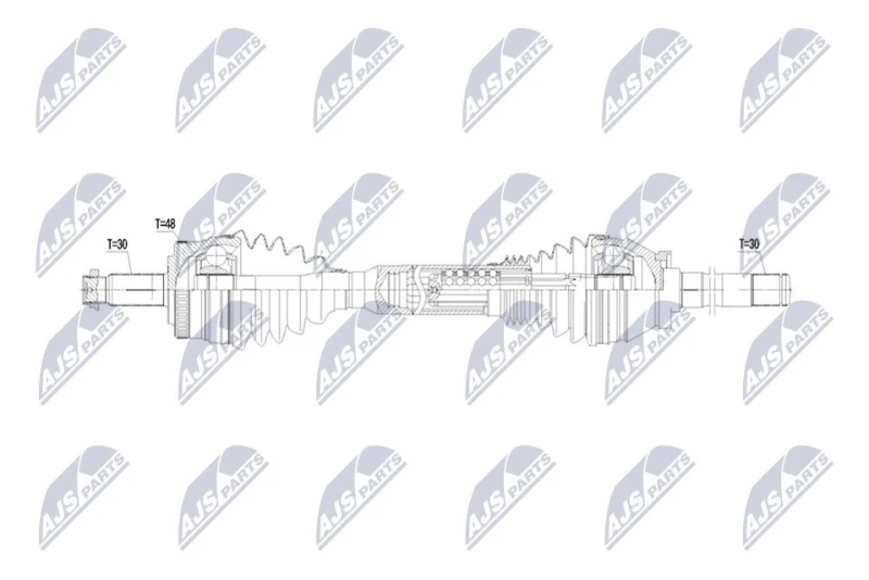 Image of NTY Drive shaft NTY NPW-LR-057