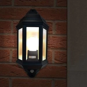 Image of Eterna Black Half Lantern with 120 PIR