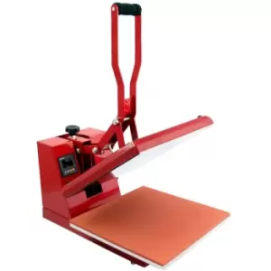 Image of 38 x 38cm Sublimation Heat Press T-Shirt Printing Clam - Red - Pixmax