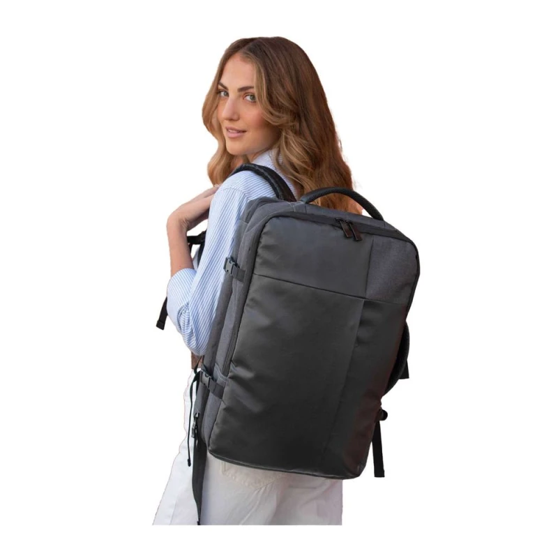 Image of Shugon Mens Vienna Overnight Laptop Backpack in Dark Grey Dark Grey Male