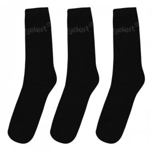 image of Gelert 3 Pack Mens Thermal Socks - Black