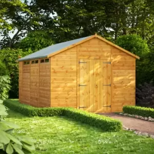 Image of Power 14x10 Security Apex Double Door Shed