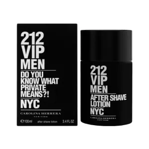 image of Carolina Herrera 212 VIP Men Aftershave Lotion 100ml