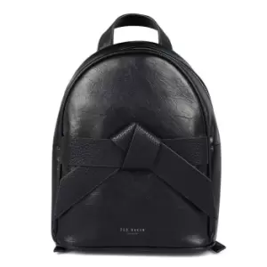 Image of Ted Baker Jimliya Bow PU Backpack - Black