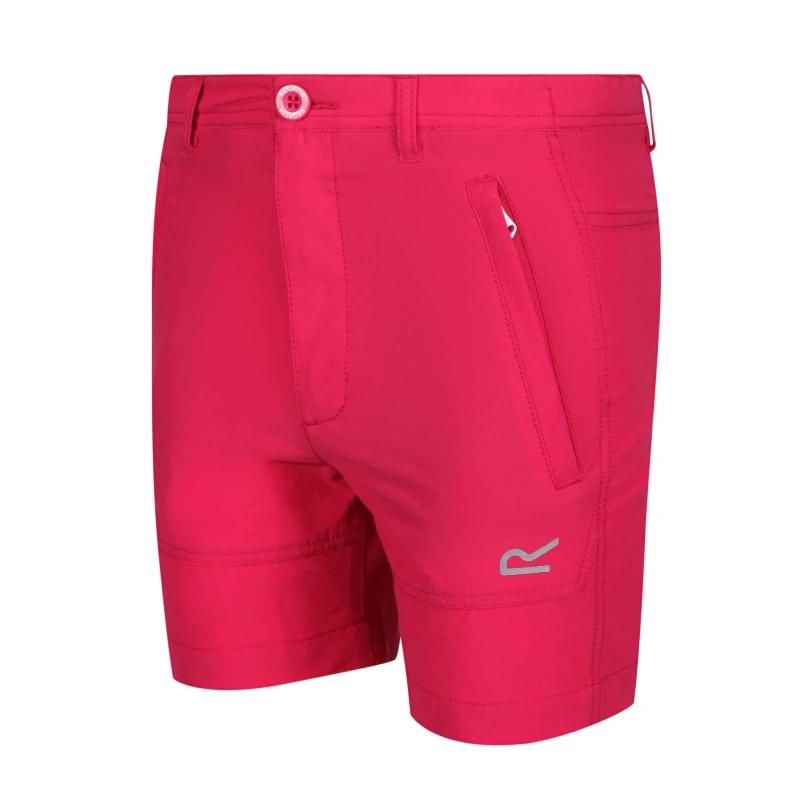 Image of Regatta Junior Highton Stretch Walking Shorts Short Boys - Purple Purple 7 - 8 Years