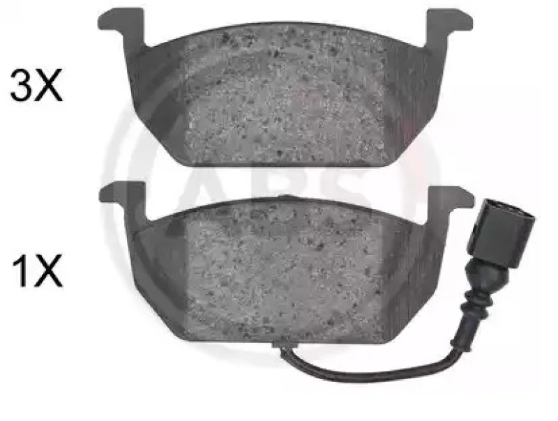Image of A.B.S. 35068 Brake pad set with integrated wear sensor Brake Pad Set,disc brake (402)