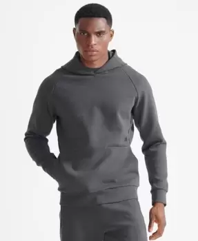 Image of Superdry Mens Sport Train Performance Hoodie Grey / Dark Charcoal Melange - Size: S