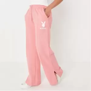 image of Missguided Petite Playboy Joggers - Pink