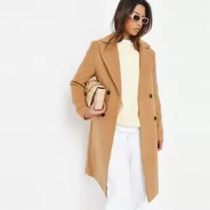 Missguided Slim Longline Blazer Coat - Neutral