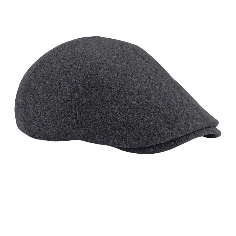 Image of Beechfield Womens Ivy Melton Wool Cap in Charcoal Charcoal Female One Size