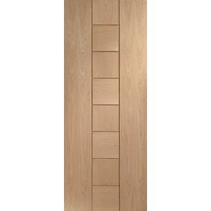 Image of XL Joinery Messina Oak 8 Panel Pre Finished Internal Door - 1981 x 762mm