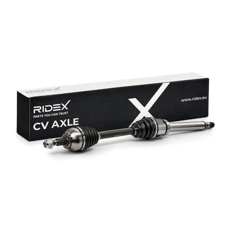 Image of RIDEX 13D1962 Drive shaft Front Axle Right, for vehicles without ABS, with bearing(s) Drive Shaft (13)
