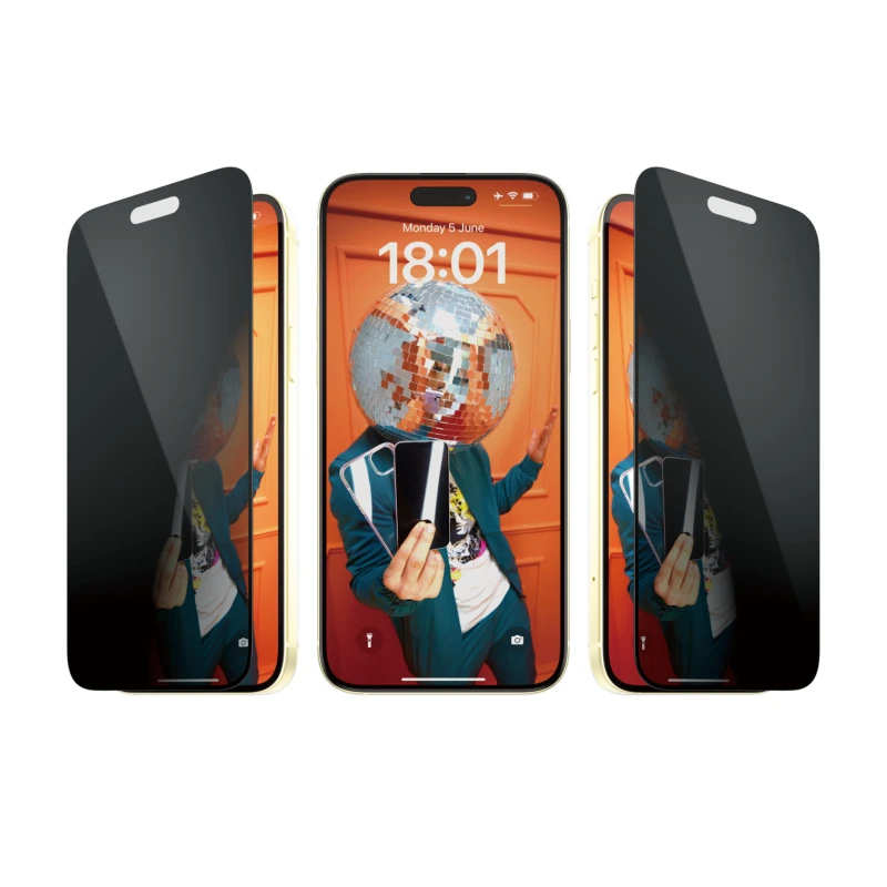 Image of PanzerGlass Privacy Screen Protector iPhone 15 Plus UltraWide Fit