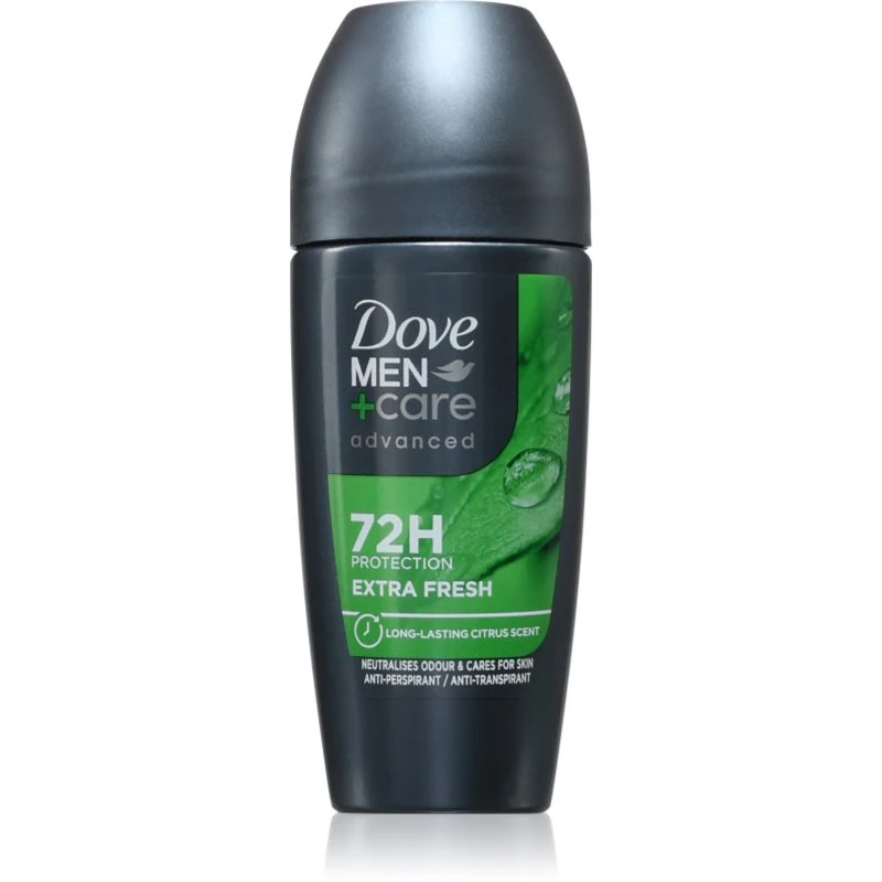 Image of Dove 6x Men+Care Extra Fresh 72H APS Deodorant 'Roll-On', 50ml Grey