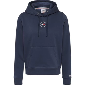 image of Tommy Jeans Logo Hoodie - Twilight Navy