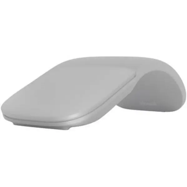 image of Microsoft Surface Arc Mouse Mouse Bluetooth Optical Platinum grey 2 Buttons 1000 dpi