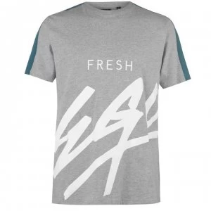 Image of Fresh Ego Kid Mens Ego Print T-Shirt - Grey/White