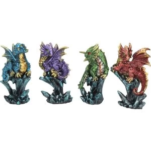 Image of Dragonling Brood Pack Of 4 Dragon Figures