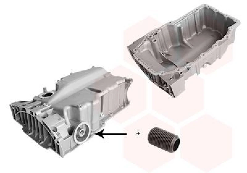 Image of VAN WEZEL Oil sump VAN WEZEL 5766071
