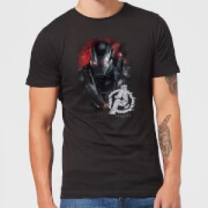 Image of Avengers Endgame War Machine Brushed Mens T-Shirt - Black