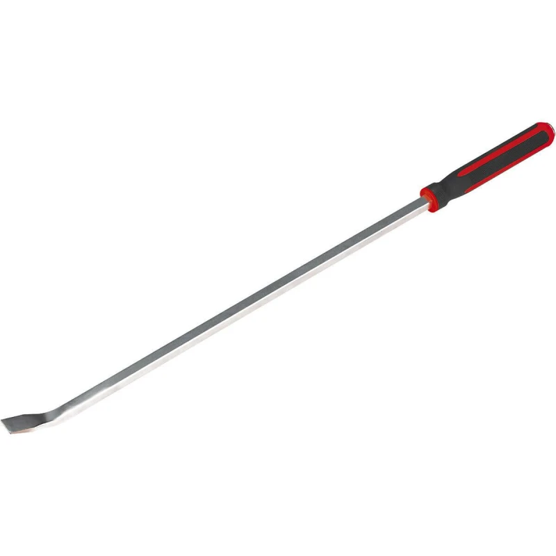 Image of Loops 900mm Heavy Duty 25° Pry Bar with Hammer Cap - Chromoly Steel Shaft - Soft Grip Metallics