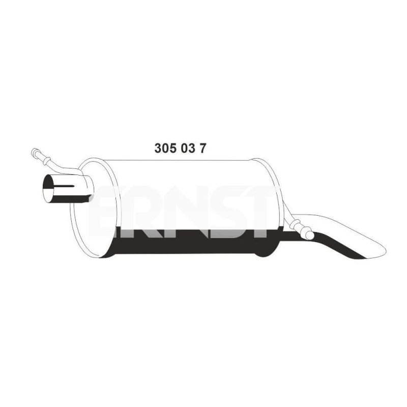 Image of ERNST 305037 Rear silencer End Silencer (3437)