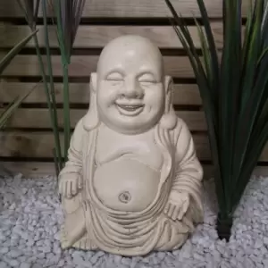 image of 30cm Laughing Buddha Sculpture Garden Patio Decoration