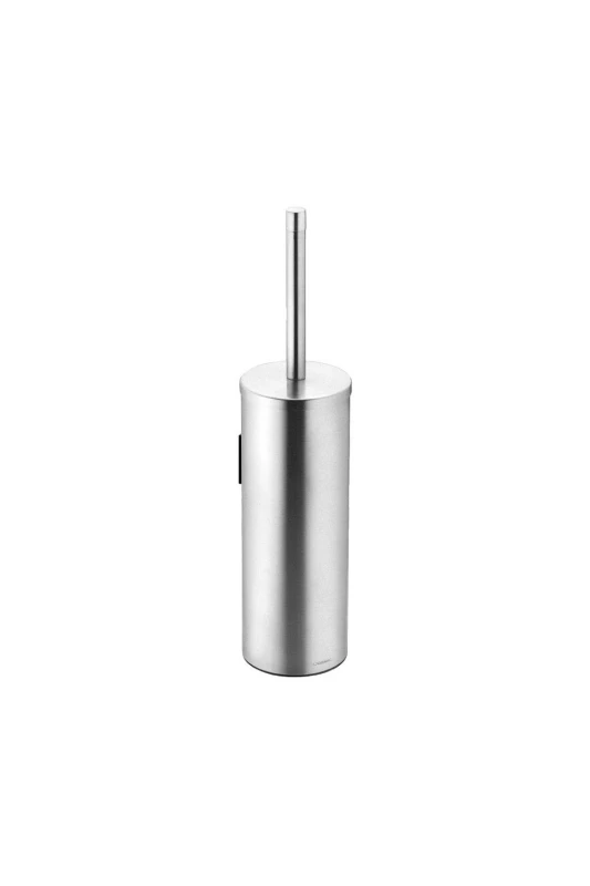 Image of Cosmic Toilet Brush, Wall-mounted, Matt Stainless Steel, Logic Collection in Metallic Silver Metallic Silver Unisex
