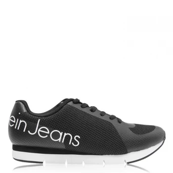 Image of Calvin Klein Jeans Jack Low Mesh Trainers - Black