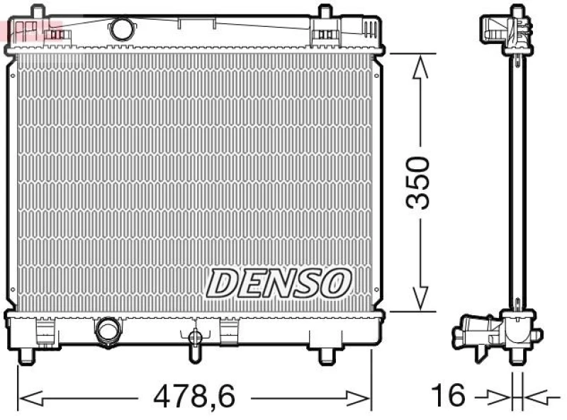 Image of DENSO Engine radiator DENSO DRM50103