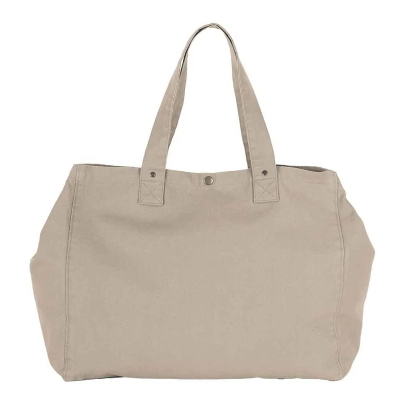 Image of Kimood Womens Washed Cotton Shopper Bag in Natural Natural Female One Size