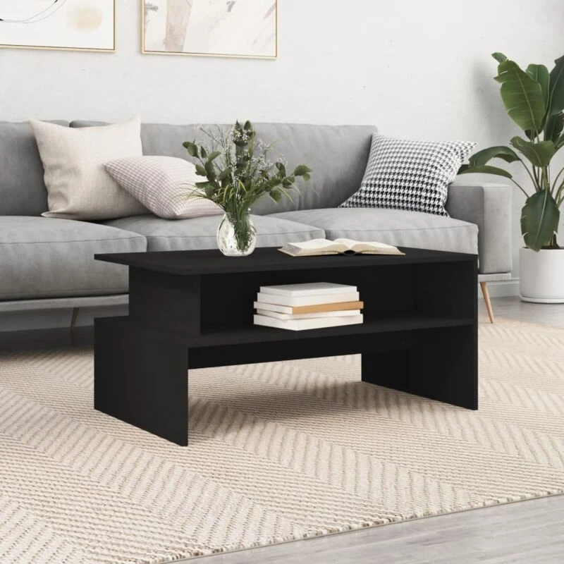 Image of VIDAXL Coffee Table Black 90x55x42.5cm Engineered Wood Vidaxl 8720845925352