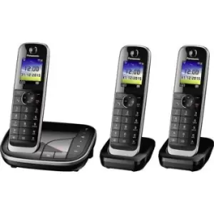 image of Panasonic KX-TGJ323GB Cordless analogue Answerphone, Hands-free, Headset connection Black