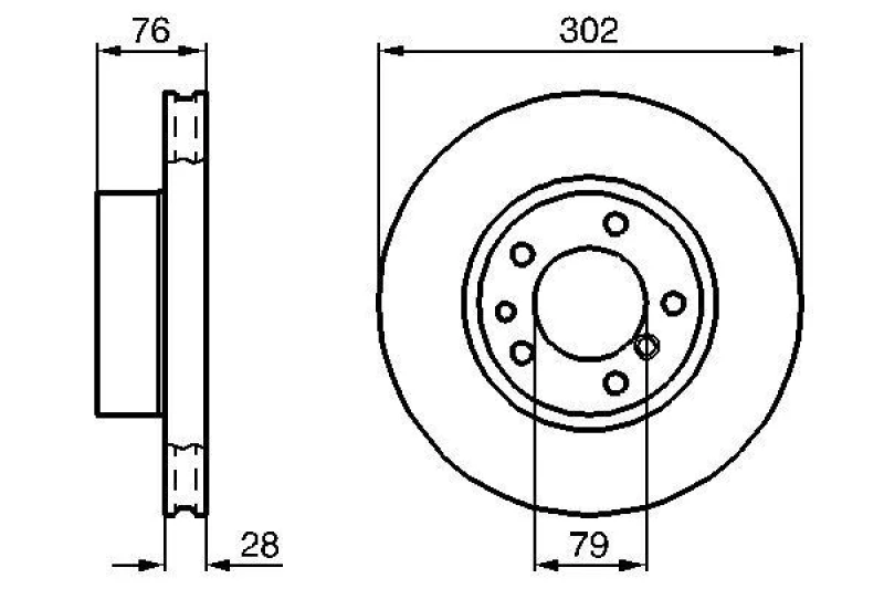 Image of Brake disc Bosch 0 986 478 317