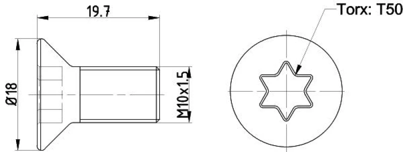 Image of Brake disc screw / bolt TEXTAR TPM0016