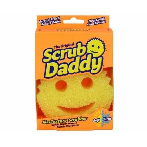 image of Scrub Daddy Original Scrubbing Sponge, Yellow