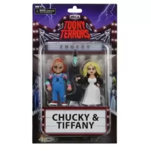 Image of NECA Chucky And Bride Pack 2 Action Figures 15cm Toony Terrors