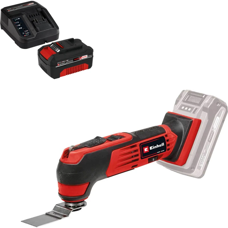 Image of Einhell TE-MG 18/1 Li 18v Cordless OIS Oscillating Multi Tool TE-MG 18/1 Li Batteries: 1 x 4ah Li-ion