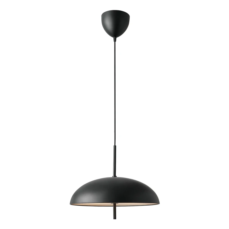 Image of Nordlux Versale Pendant Light Black Metal Dining Room E27 Mains 35cm Black Unisex