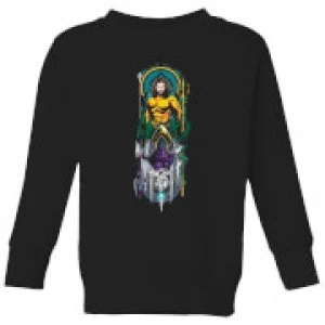 Image of Aquaman and Ocean Master Kids Sweatshirt - Black - 11-12 Years